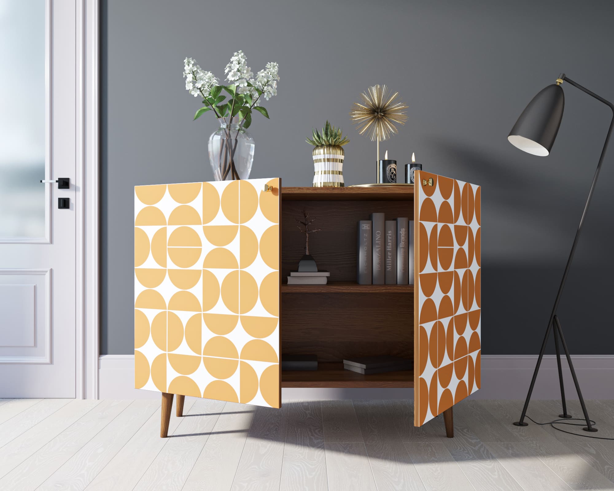 Комод "Berber" две дверки 14 принт арт BB04/Print_14 в интернет-магазине в Москве Комод "Berber" две дверки 14 принт арт BB04/Print_14 в интернет-магазине