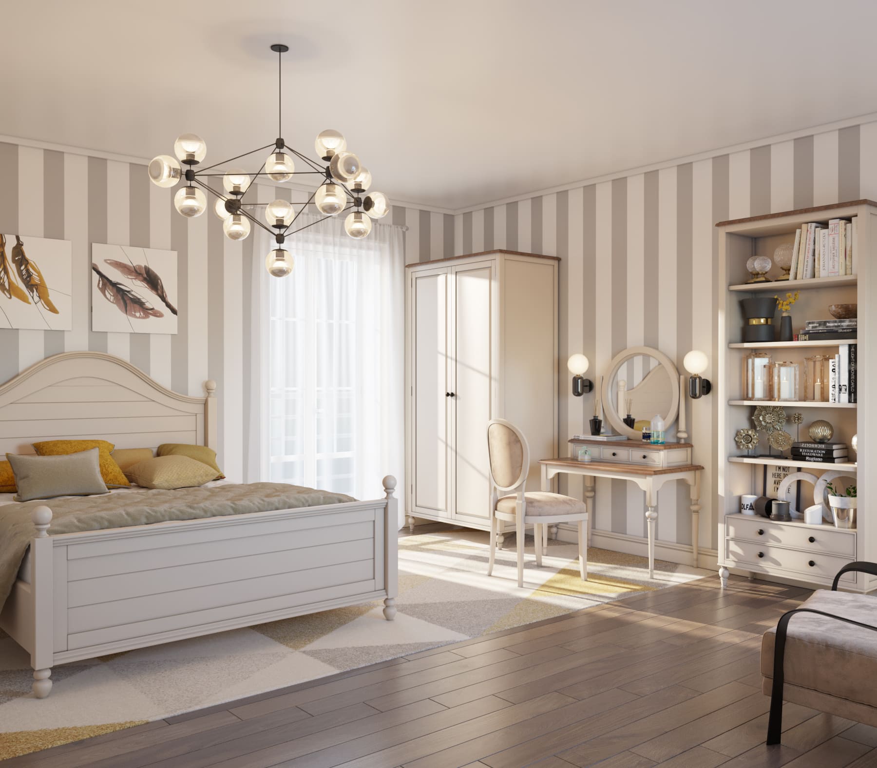 фото Cтеллаж "Odri" с ящиками арт od2130 в интерьере