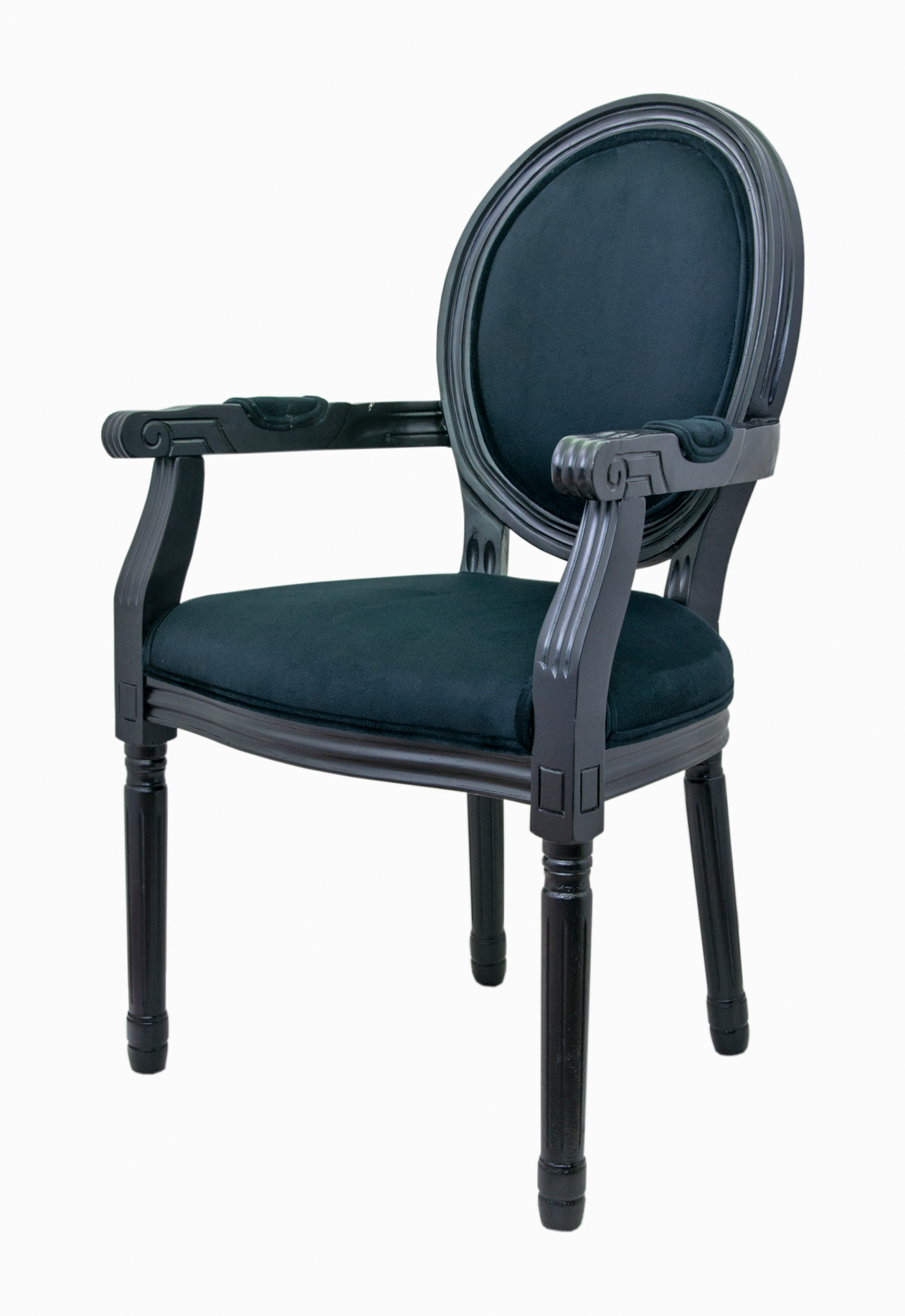 Мягкий стул с подлокотниками Volker Arm Black в интернет-магазине