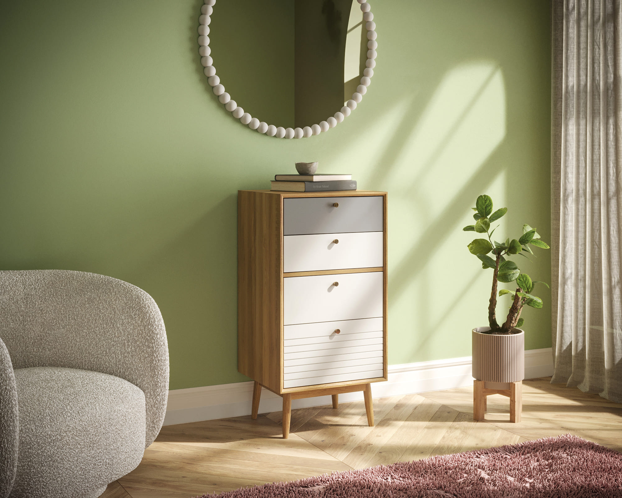 заказать Комод "Pollo" высокий с ящиками арт. POL11 в Москве заказать Комод "Pollo" высокий с ящиками арт. POL11