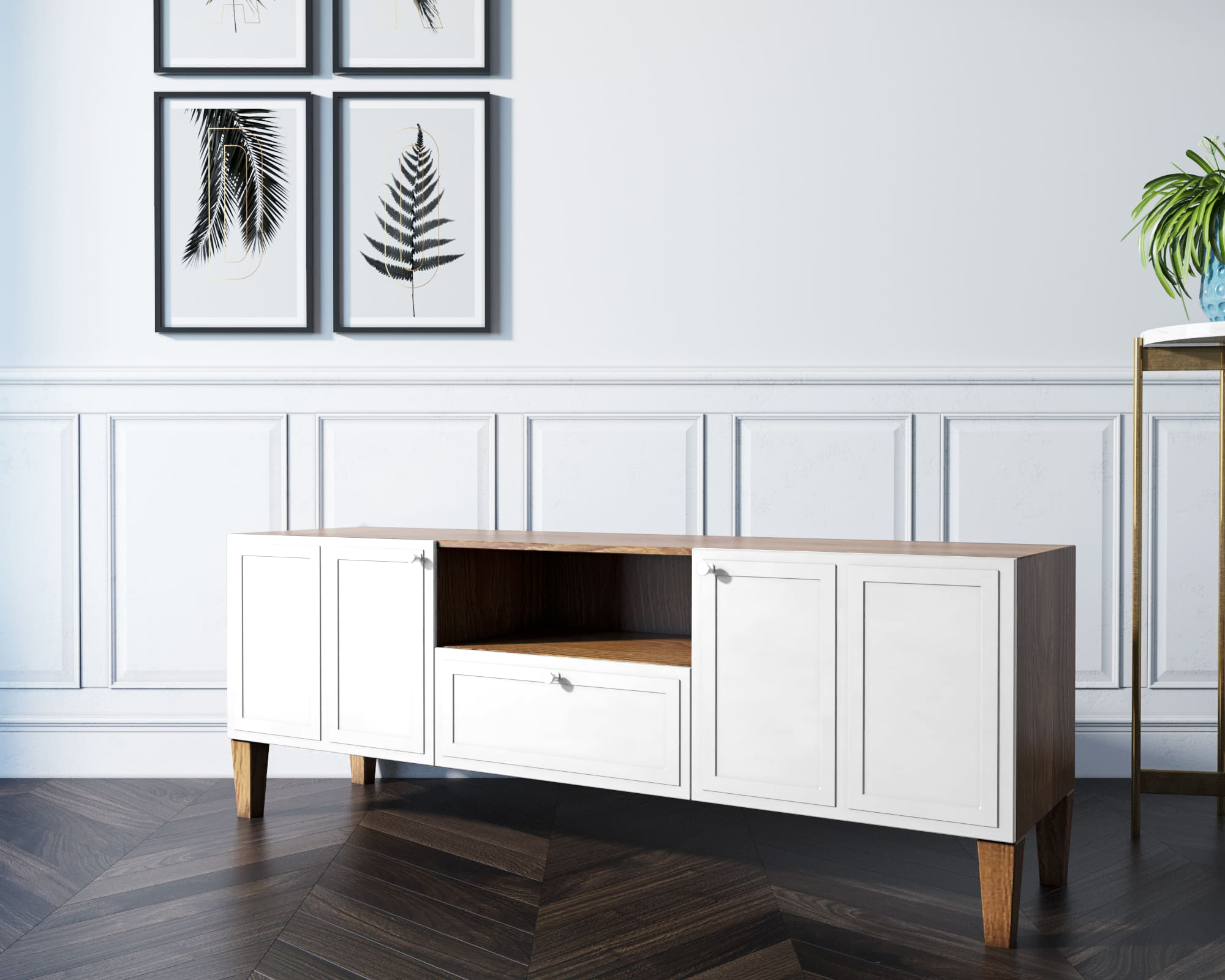 купить Комод под TV "Andersen" арт AN15WH в Москве купить Комод под TV "Andersen" арт AN15WH