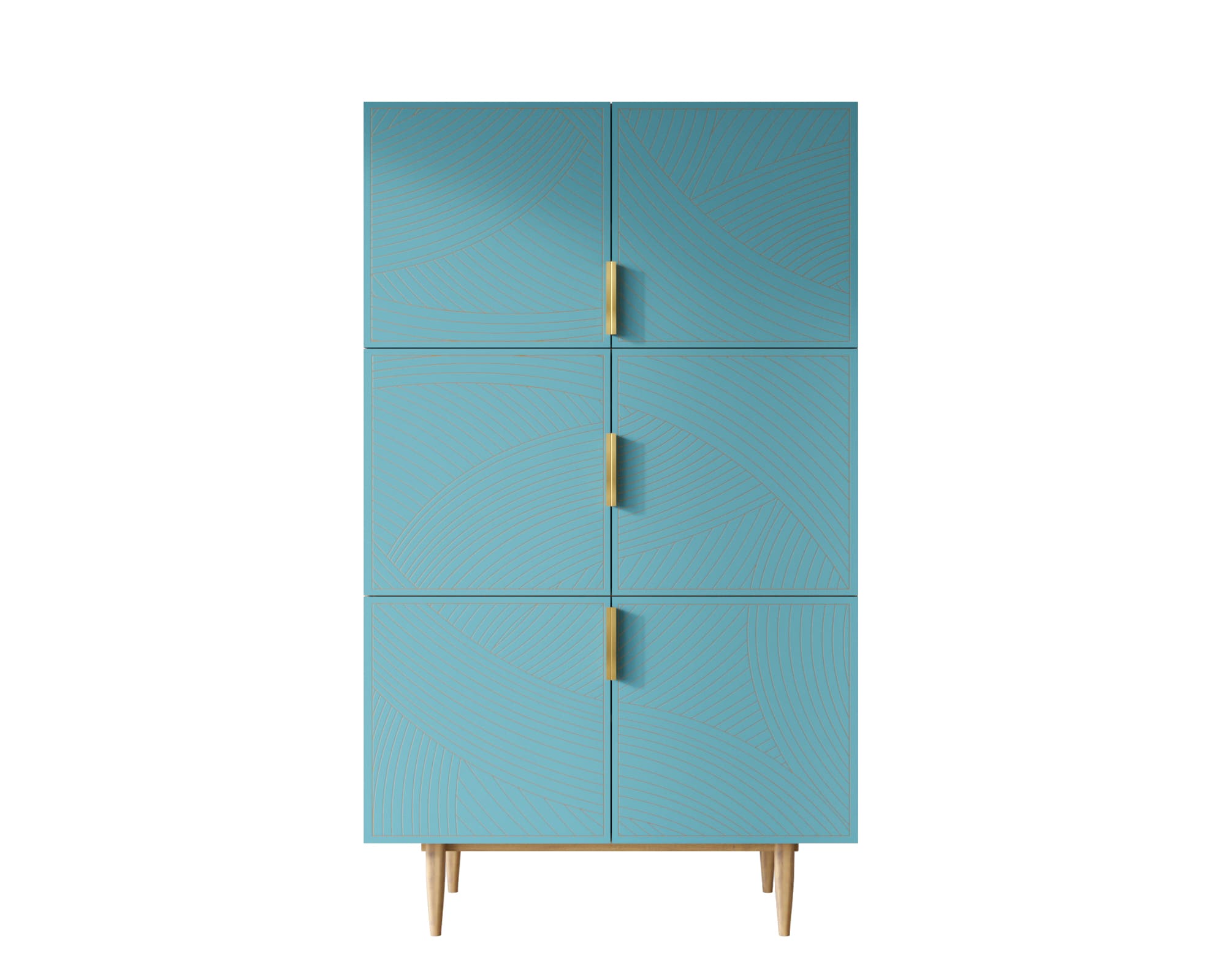 купить Большой комод с шестью дверками "Line" LN04/GR1/blue в Москве купить Большой комод с шестью дверками "Line" LN04/GR1/blue