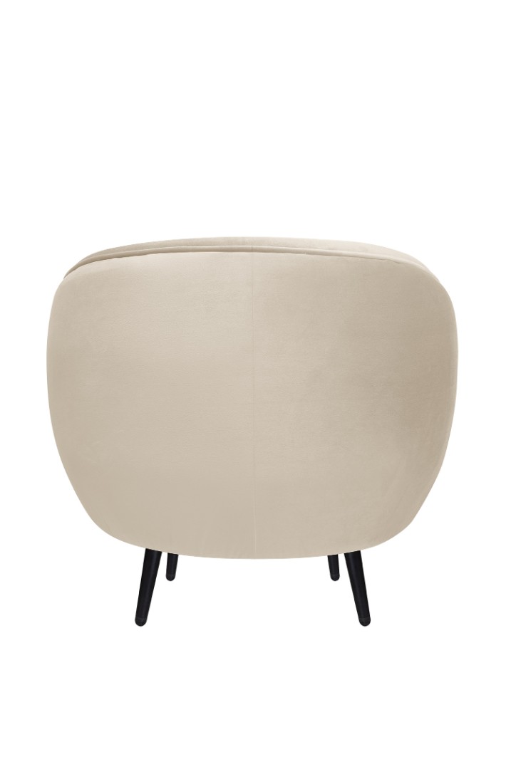 Мягкое кресло Small Benee Beige на черных ножках в интернет-магазине