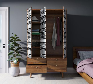 купить Шкаф трехстворчатый "Berber" принт 19 арт BB02/Print_19