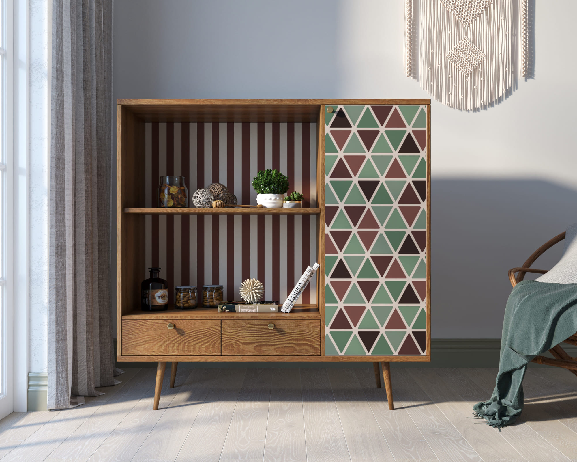 Стеллаж с нишей "Berber" принт 26 арт BB28/Print_26 в интернет-магазине в Москве Стеллаж с нишей "Berber" принт 26 арт BB28/Print_26 в интернет-магазине