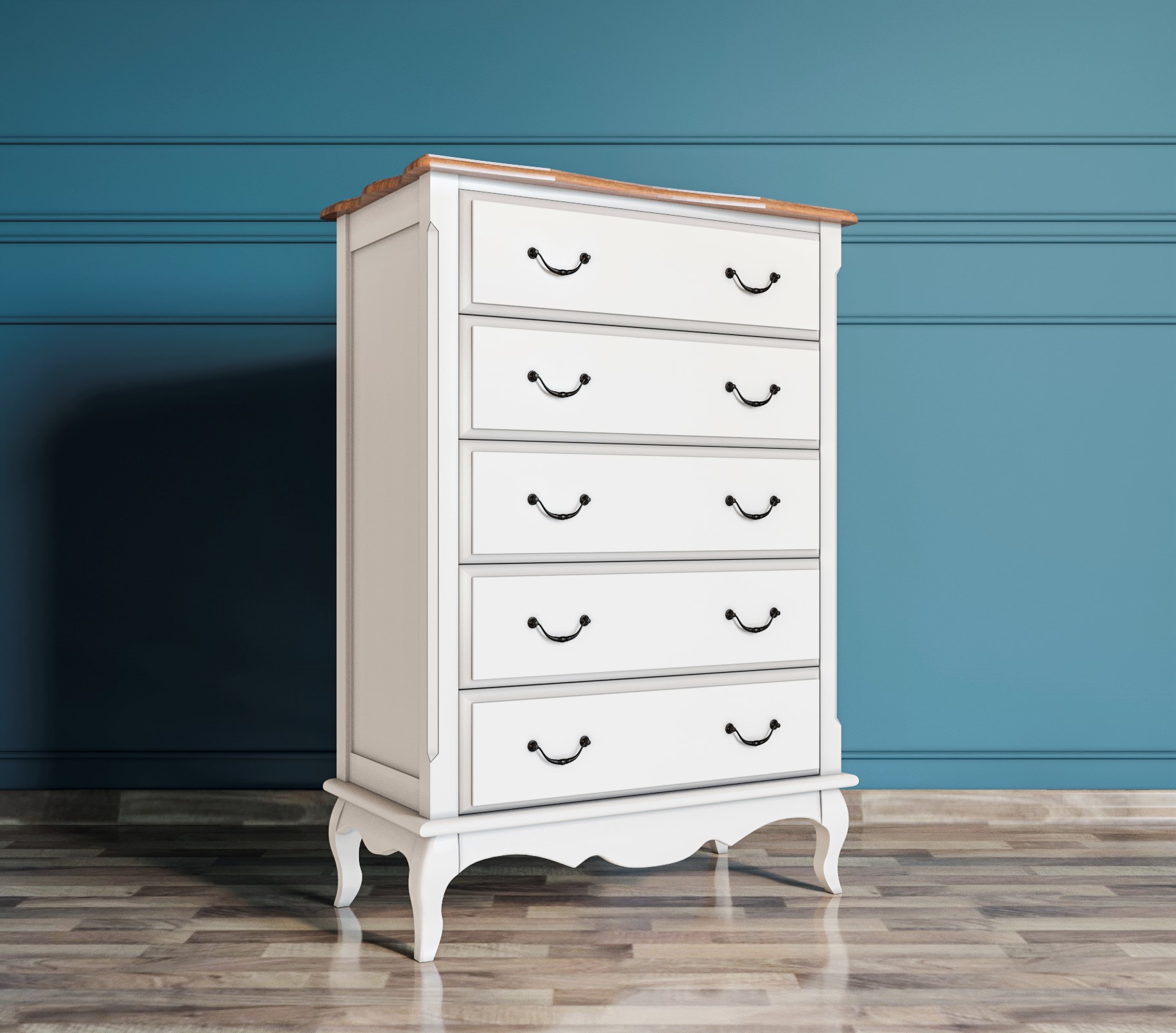 заказать Комод «Leontina» на пять ящиков вертикальный арт ST9342