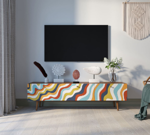 Комод "Berber" с ящиками низкий под TV 21 принт арт BB19/Print_21 в Москве Комод "Berber" с ящиками низкий под TV 21 принт арт BB19/Print_21
