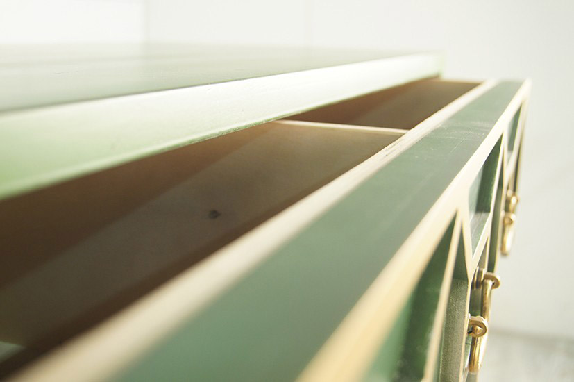 купить Зеленый комод "Emerald" 3 ящика арт DSC347ETG