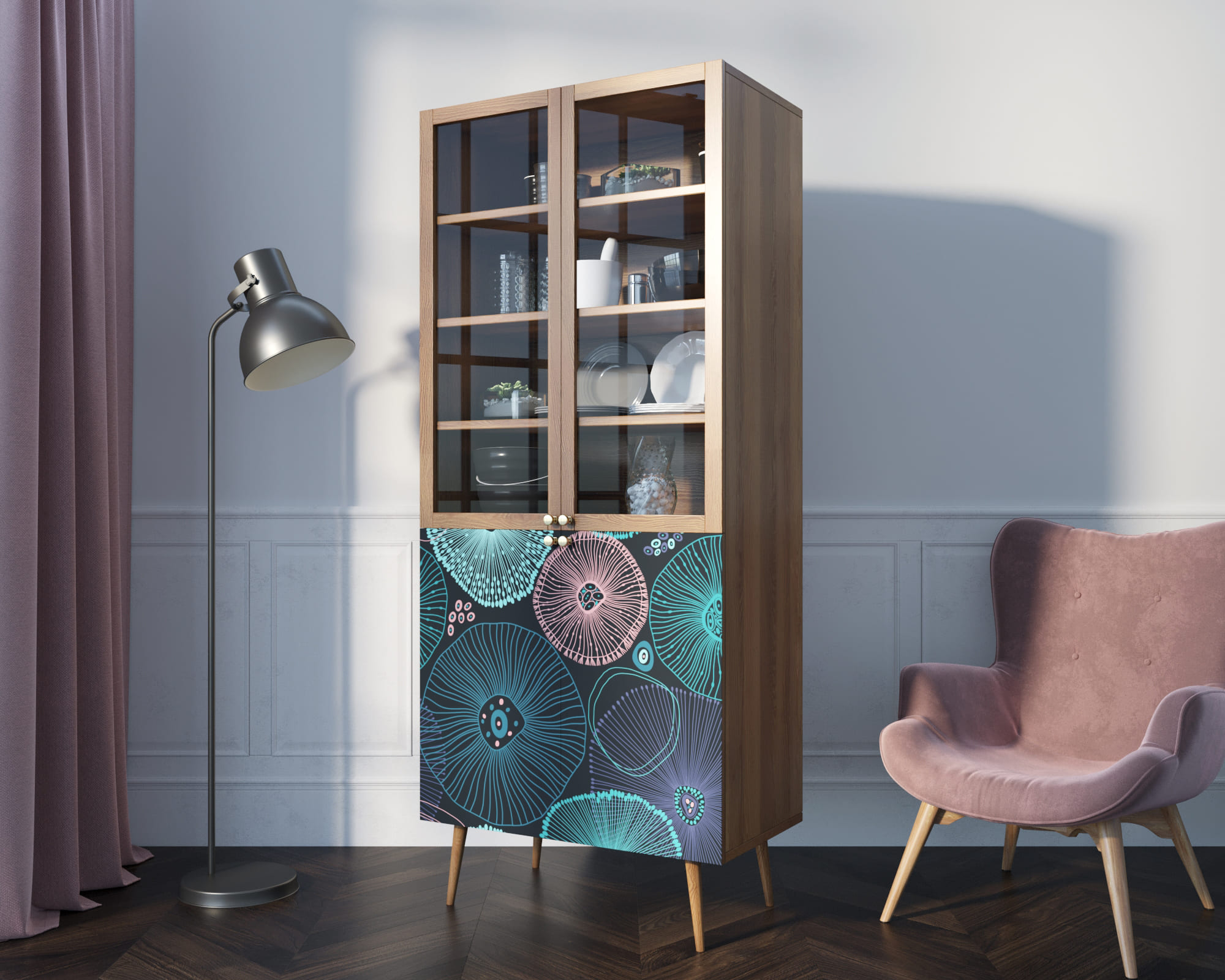 заказать Буфет "Berber" малый принт 32 арт BB30/Print_32