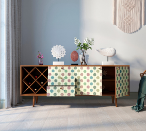 купить Комод "Berber" удлиненный с бутылочницей 24 принт арт BB15/Print_24