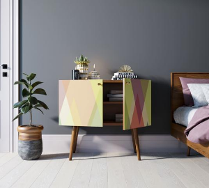 Комод на высоких ножках "Berber" малый принт 16 арт BB13/Print_16 в Москве Комод на высоких ножках "Berber" малый принт 16 арт BB13/Print_16