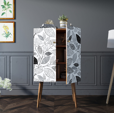 Комод на высоких ножках "Berber" 9 принт арт BB09/Print_09