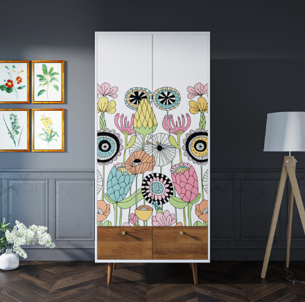 Шкаф двухстворчатый "Berber" принт 3 арт BB16/Print_03 в Москве Шкаф двухстворчатый "Berber" принт 3 арт BB16/Print_03