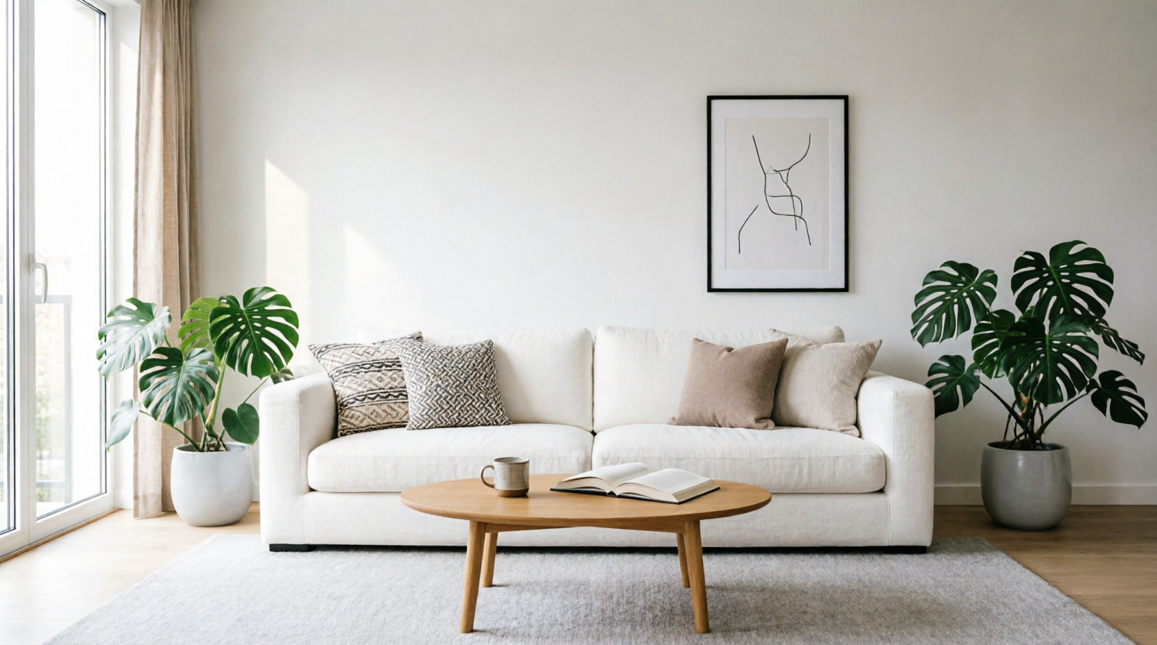 Белый диван в интерьере: стильный и уютный дизайн гостиной