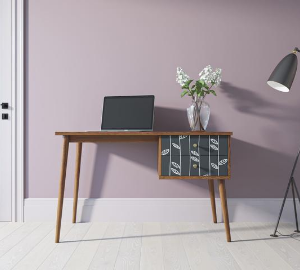 Стол рабочий "Berber" принт 18 с одной тумбой арт BB20/Print_18