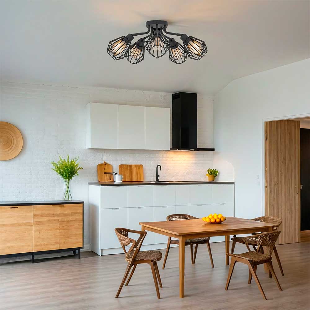 купить 31532 Люстра TARBES, 5x60W(E27), сталь, черный в Москве купить 31532 Люстра TARBES, 5x60W(E27), сталь, черный