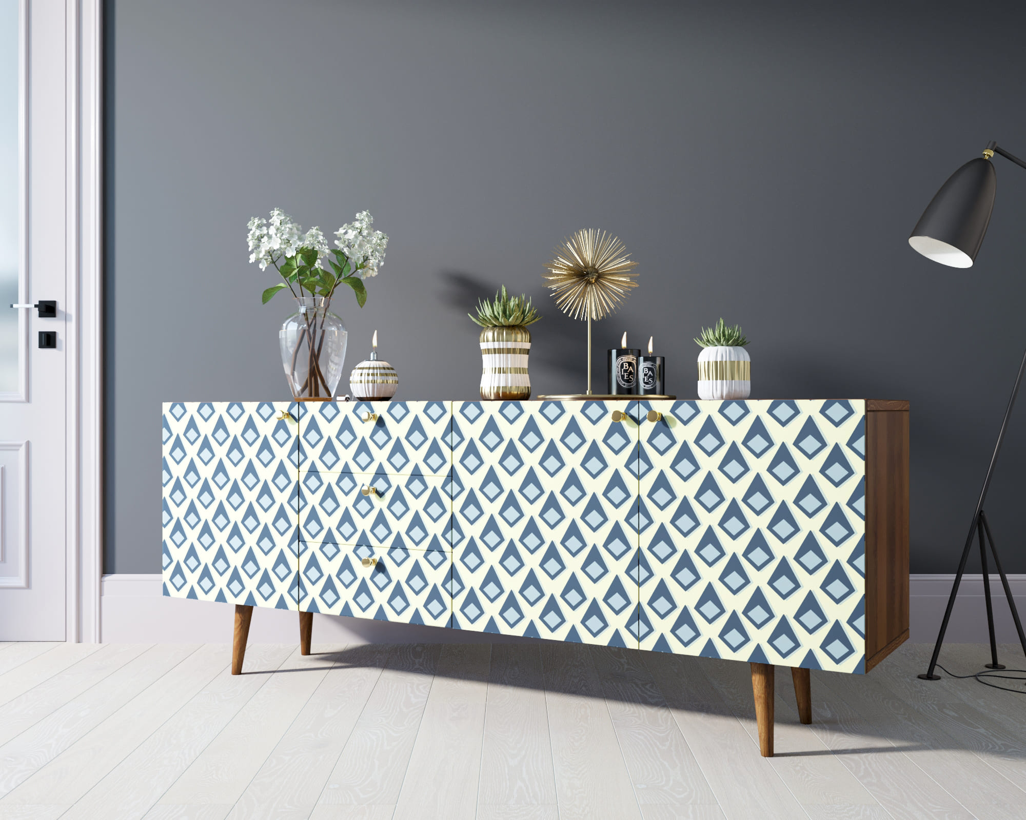 фото Комод "Berber" удлиненный принт 13 арт BB11/Print_13