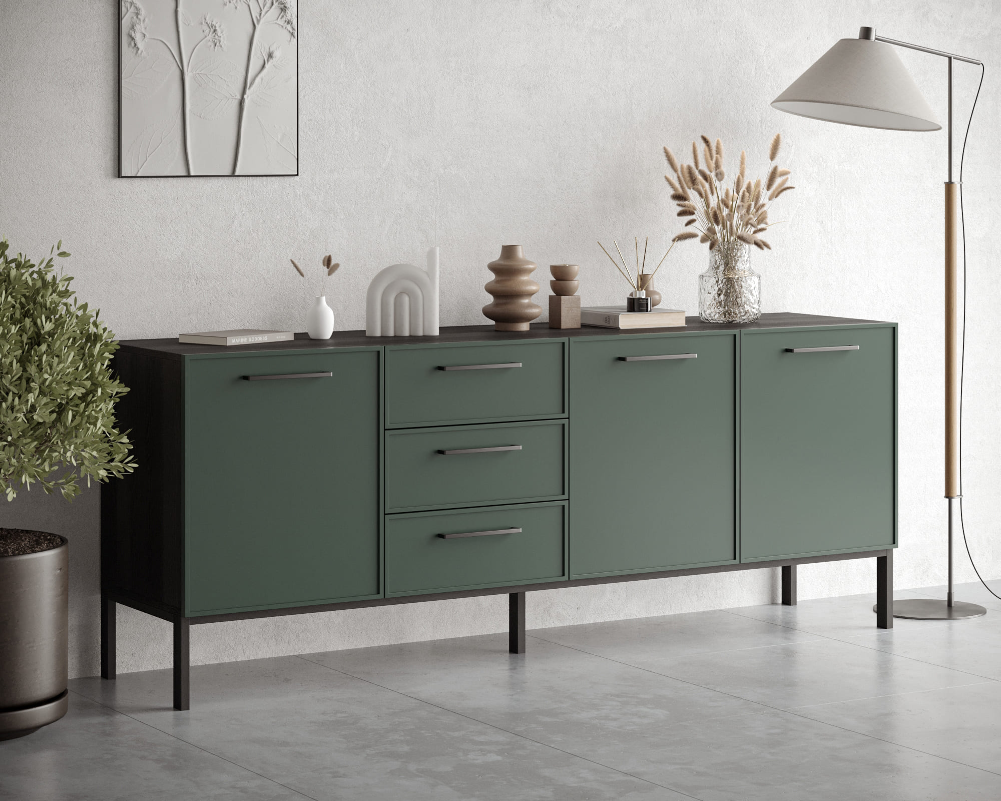 заказать Комод с тремя дверками и тремя ящиками "Nicole" арт NEM07G в Москве заказать Комод с тремя дверками и тремя ящиками "Nicole" арт NEM07G