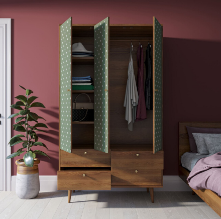 купить Шкаф трехстворчатый "Berber" принт 12 арт BB02/Print_12