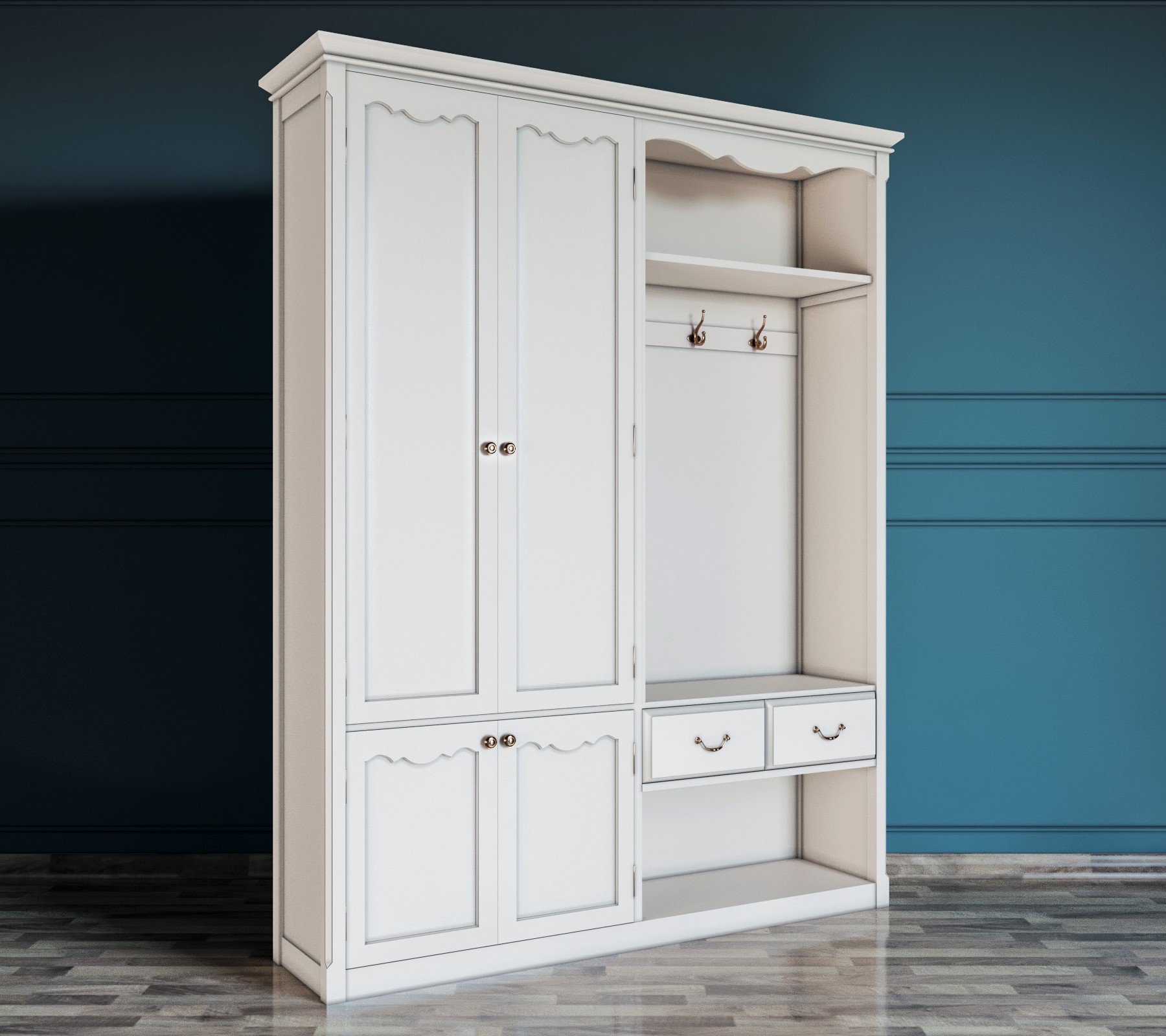 заказать Шкаф-прихожая Leontina с дверками арт ST9361