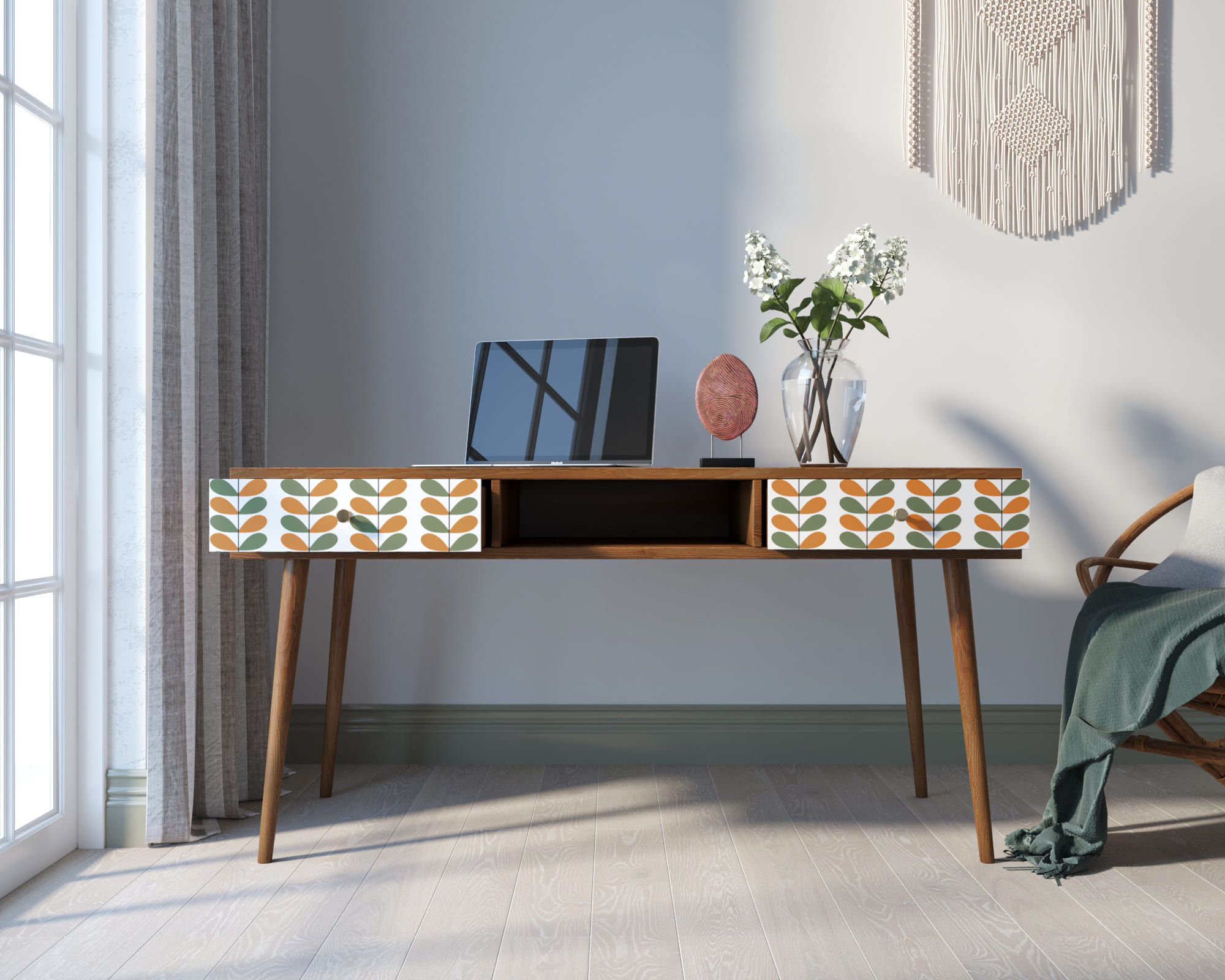 Стол рабочий "Berber" принт 23 арт BB18/Print_23 в интернет-магазине