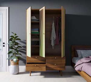 Шкаф трехстворчатый "Berber" принт 16 арт BB02/Print_16