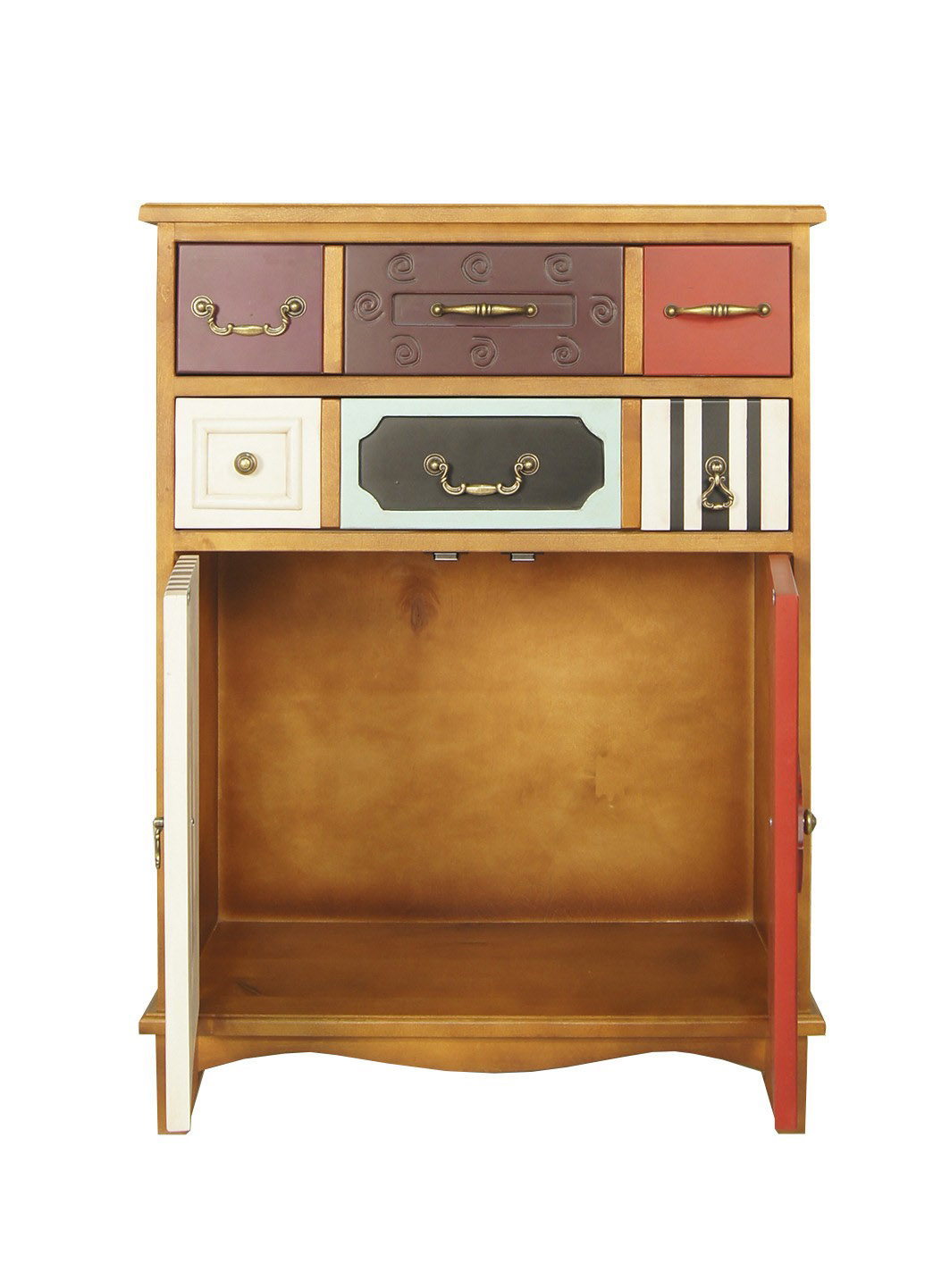 стильный Вертикальный комод Gouache Birch (2 ящика) арт G20016ETG/1