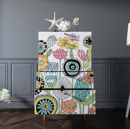 купить Комод высокий "Berber"  арт BB10/Print_03