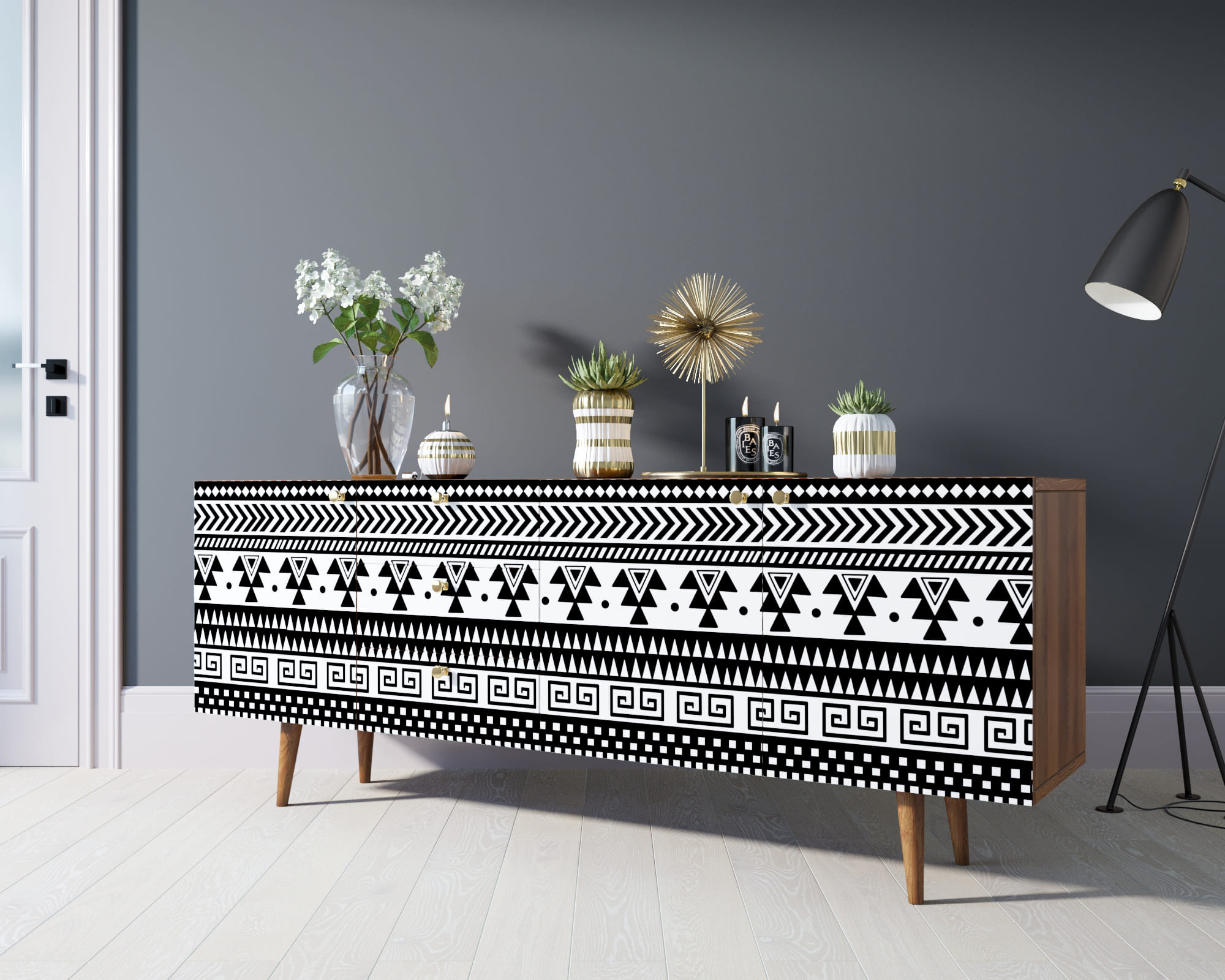 фото Комод "Berber" удлиненный принт 19 арт BB11/Print_19