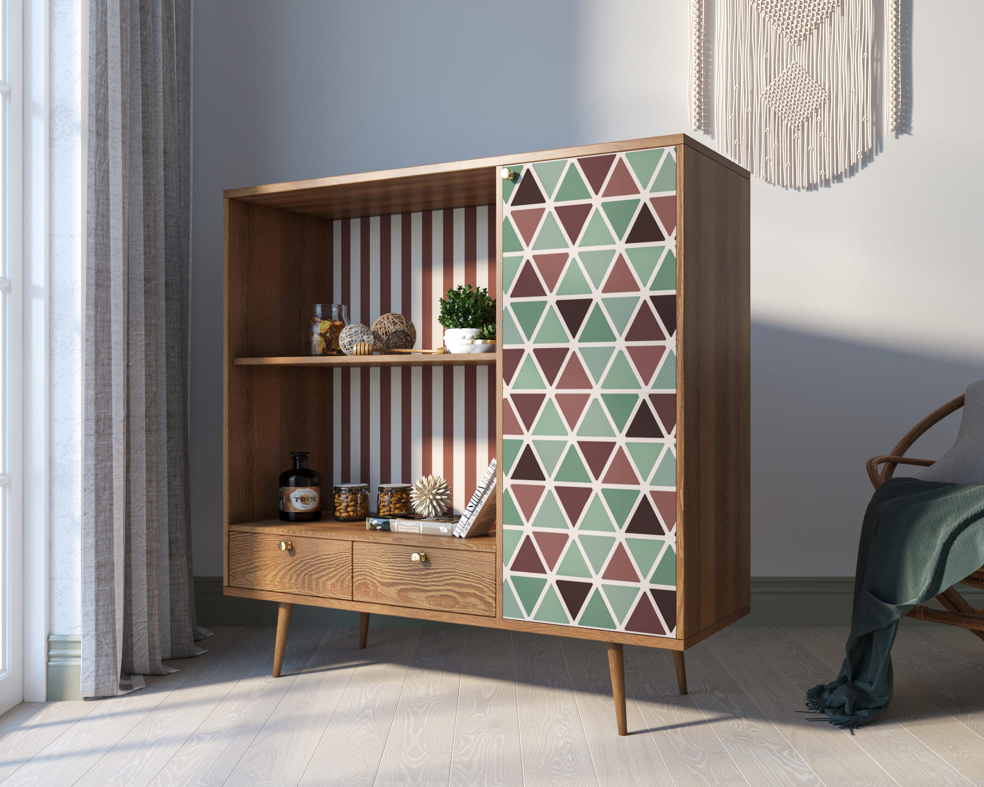 заказать Стеллаж с нишей "Berber" принт 26 арт BB28/Print_26 в Москве заказать Стеллаж с нишей "Berber" принт 26 арт BB28/Print_26