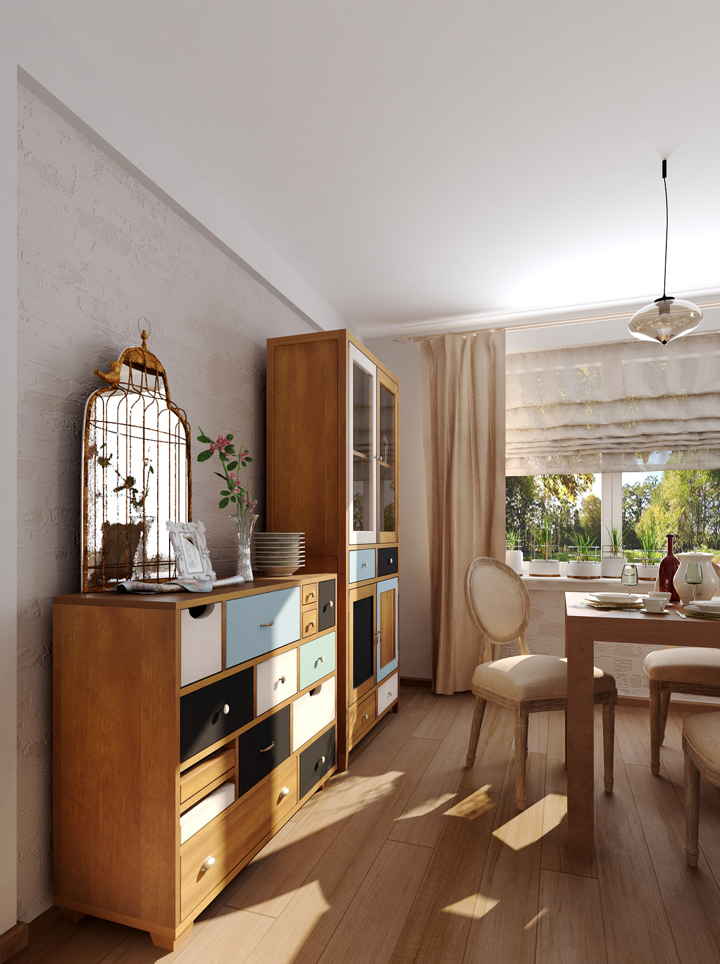 Обеденная зона из коллекции "Aquarelle" арт 1109