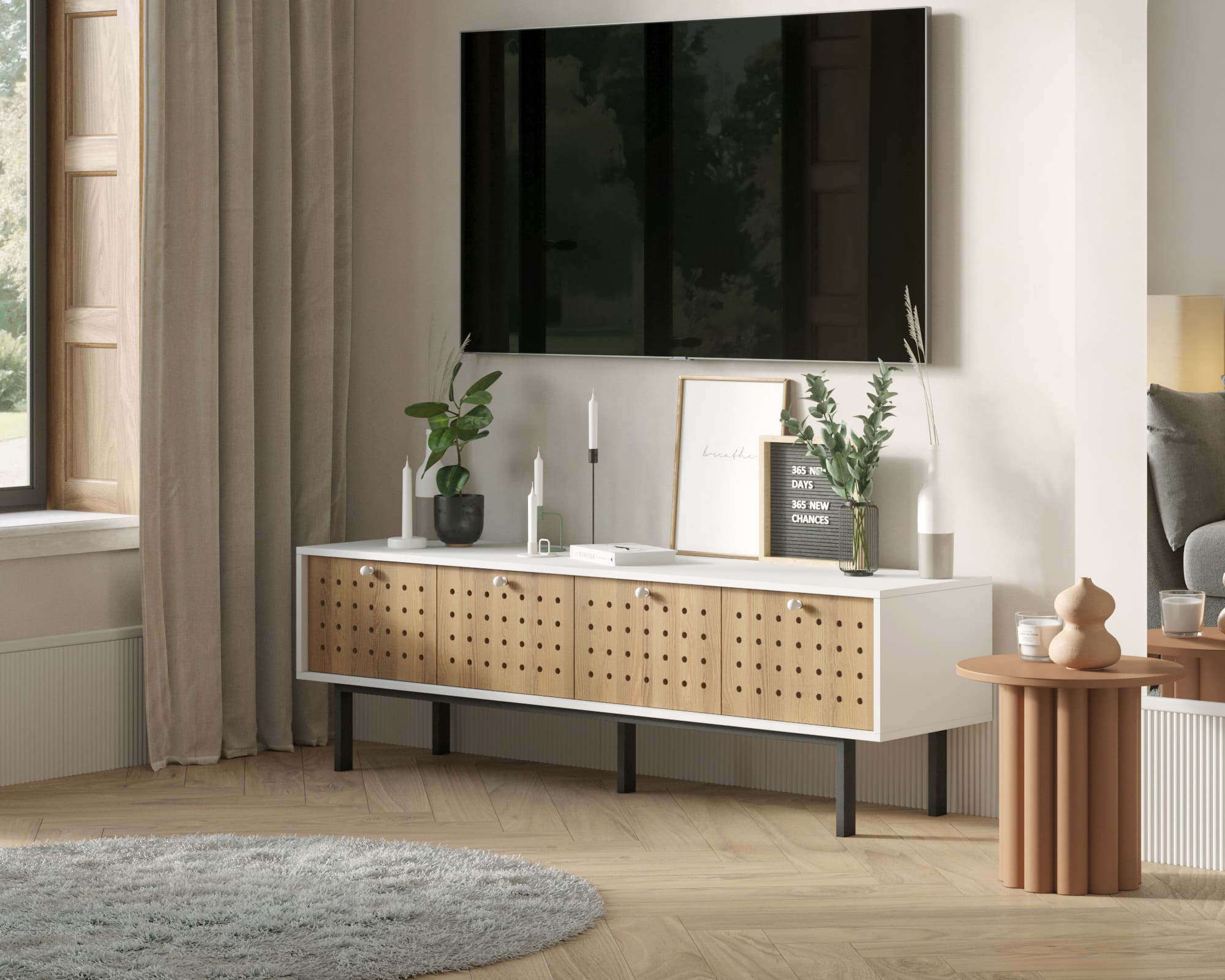 заказать Комод низкий с ящиками KOTO арт KT13