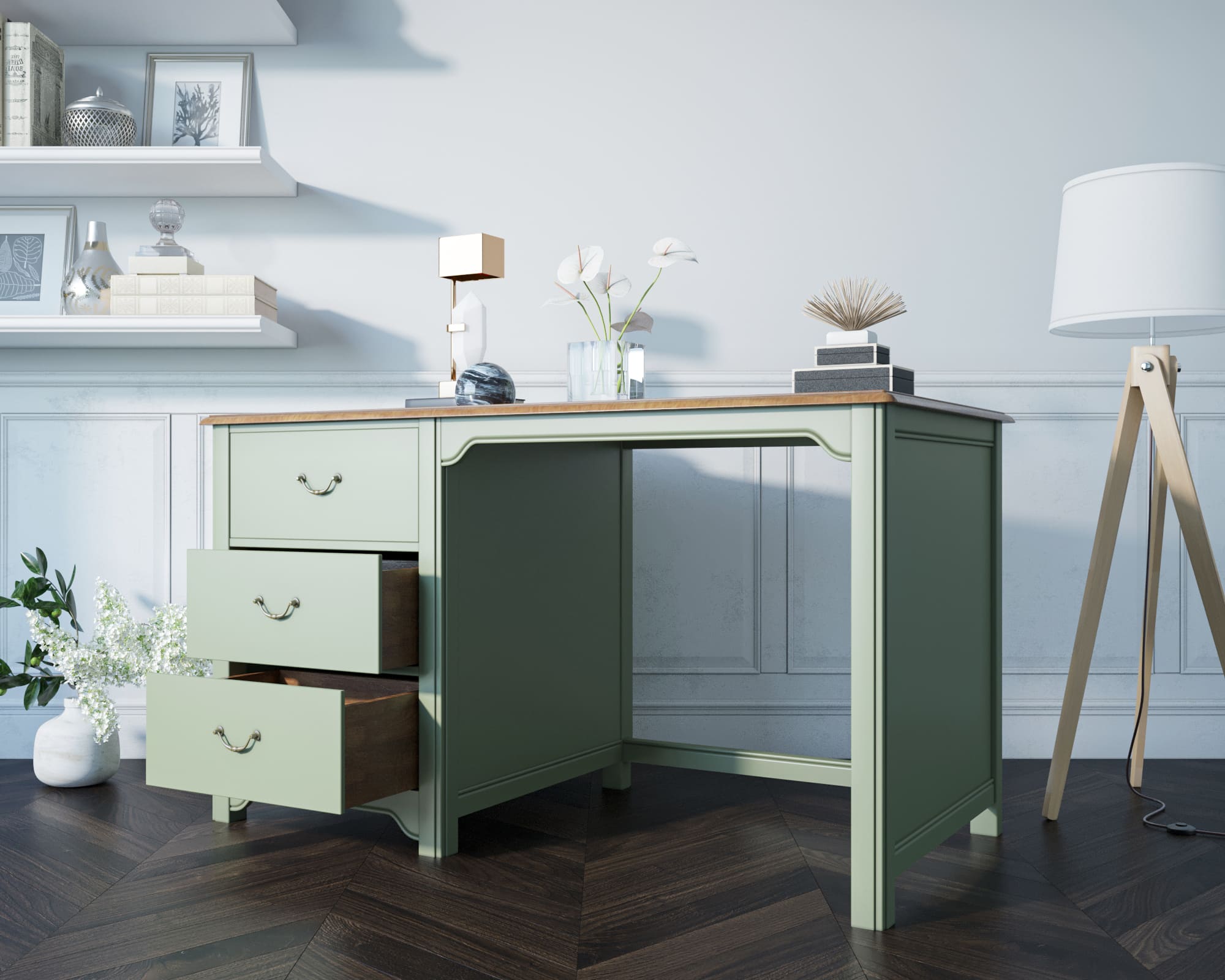 купить Рабочий стол с ящиками "Olivia" арт GB3002