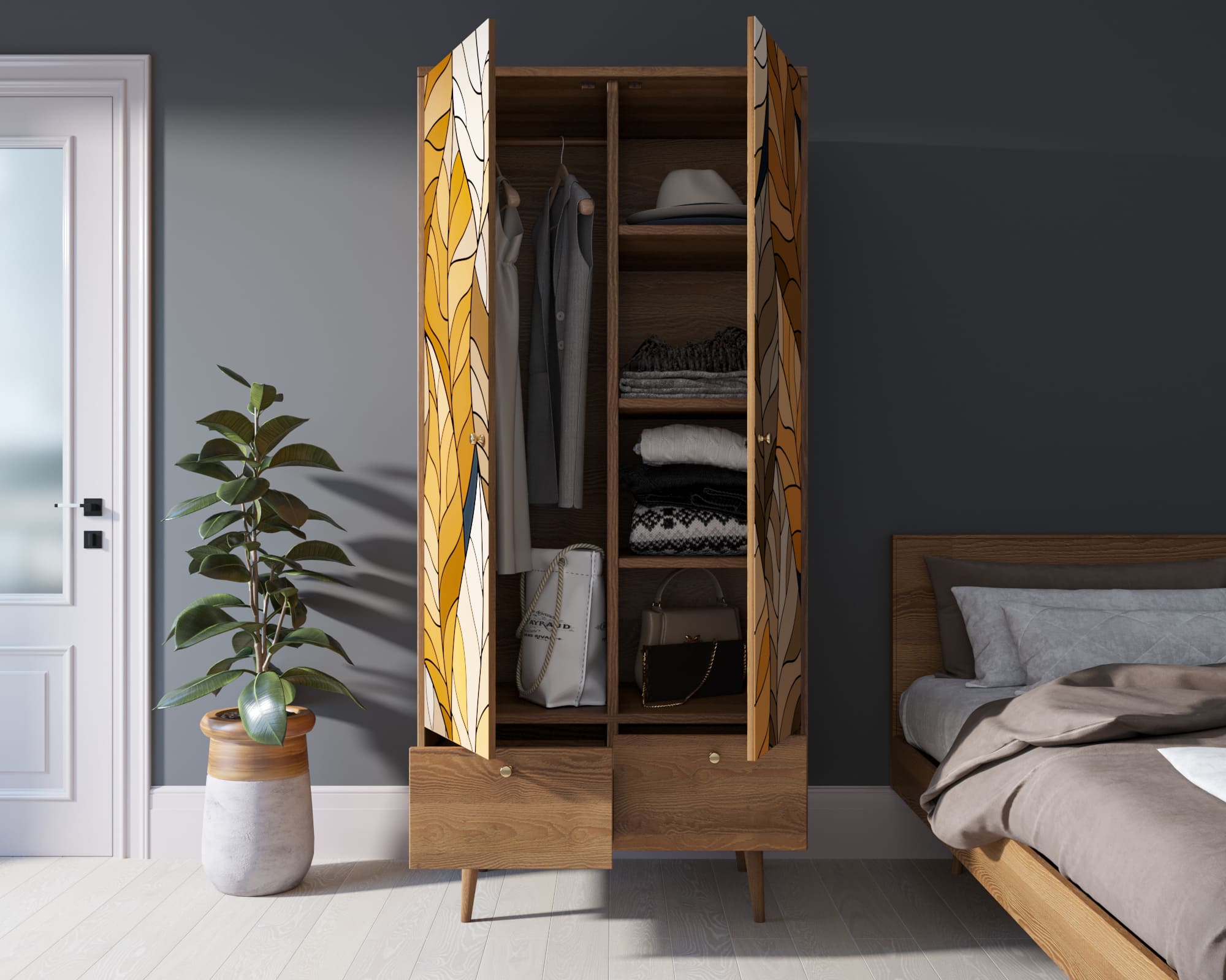 купить Шкаф двухстворчатый "Berber" принт 8 арт BB16/Print_08 в Москве купить Шкаф двухстворчатый "Berber" принт 8 арт BB16/Print_08