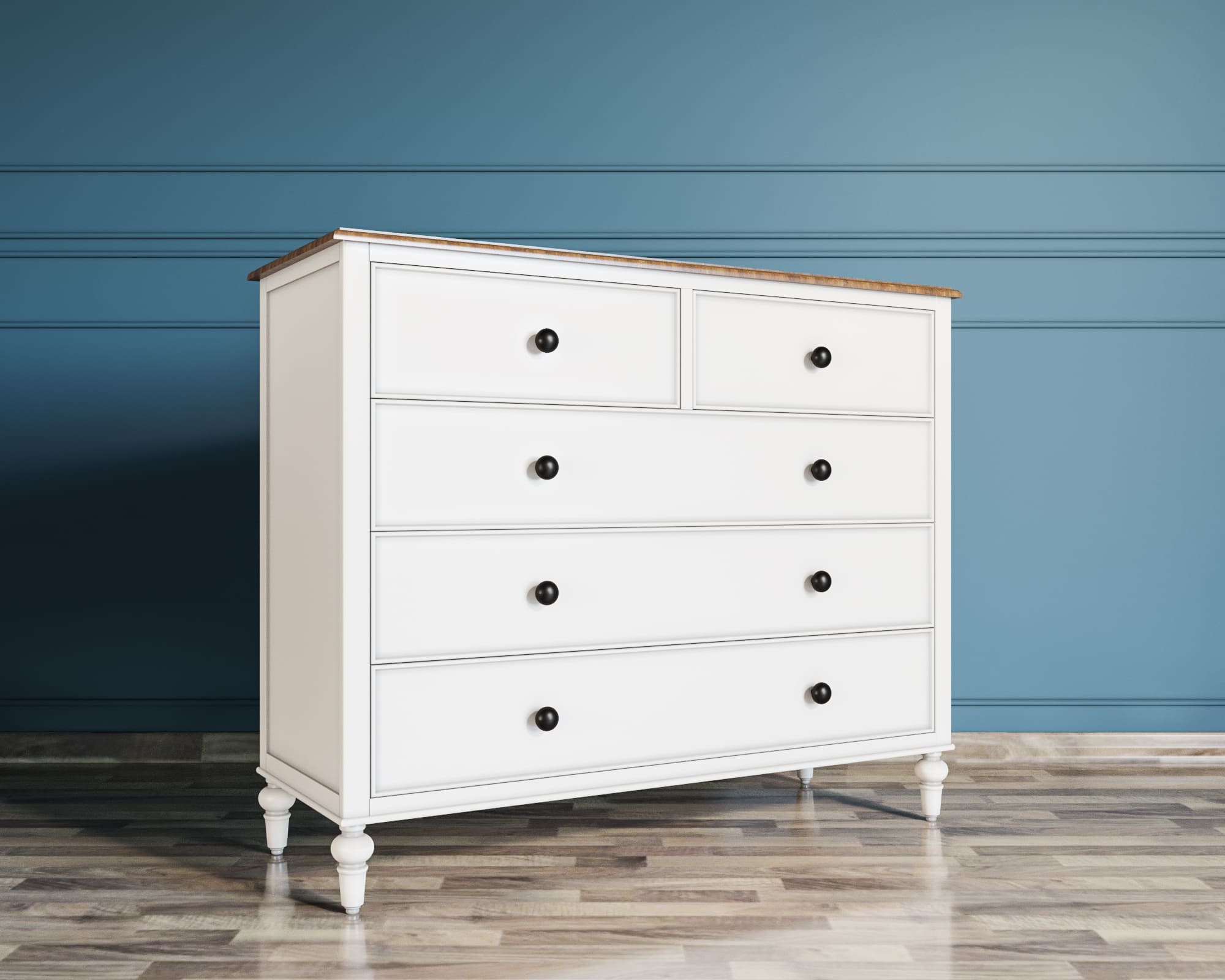 заказать Комод 5 ящиков "Odri" арт od2115 в Москве заказать Комод 5 ящиков "Odri" арт od2115