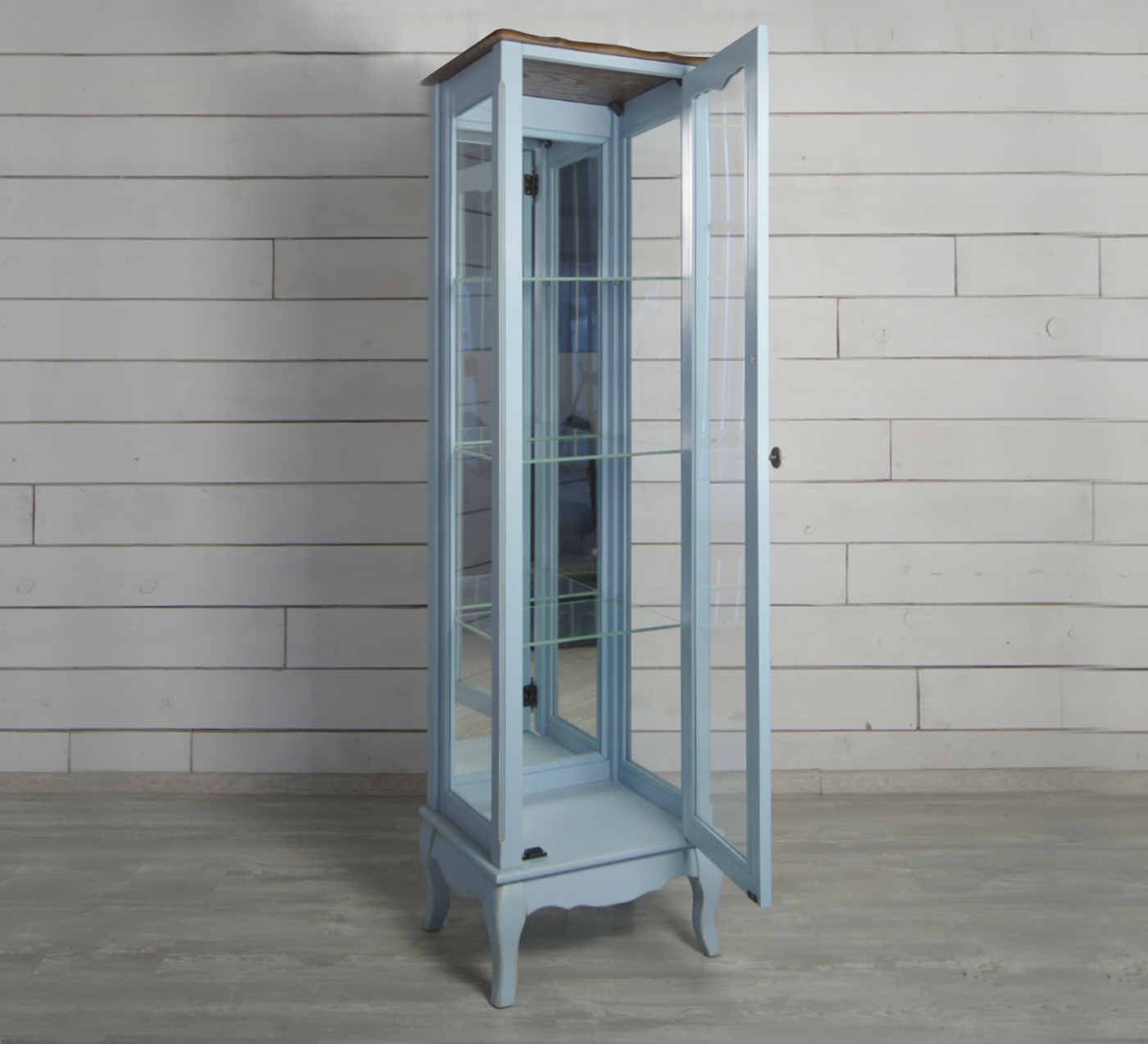 купить Шкаф "Leontina Blue" для посуды узкий/низкий арт ST9319B в интернет-магазине в Москве купить Шкаф "Leontina Blue" для посуды узкий/низкий арт ST9319B в интернет-магазине