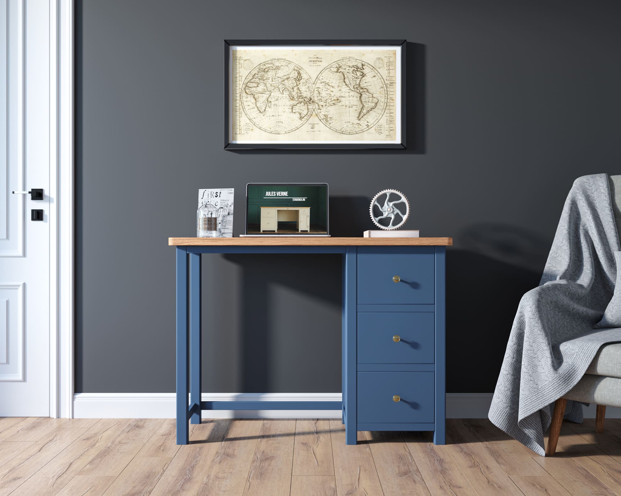 Малый рабочий стол "Jules Verne" арт JV48ETGB в интернет-магазине