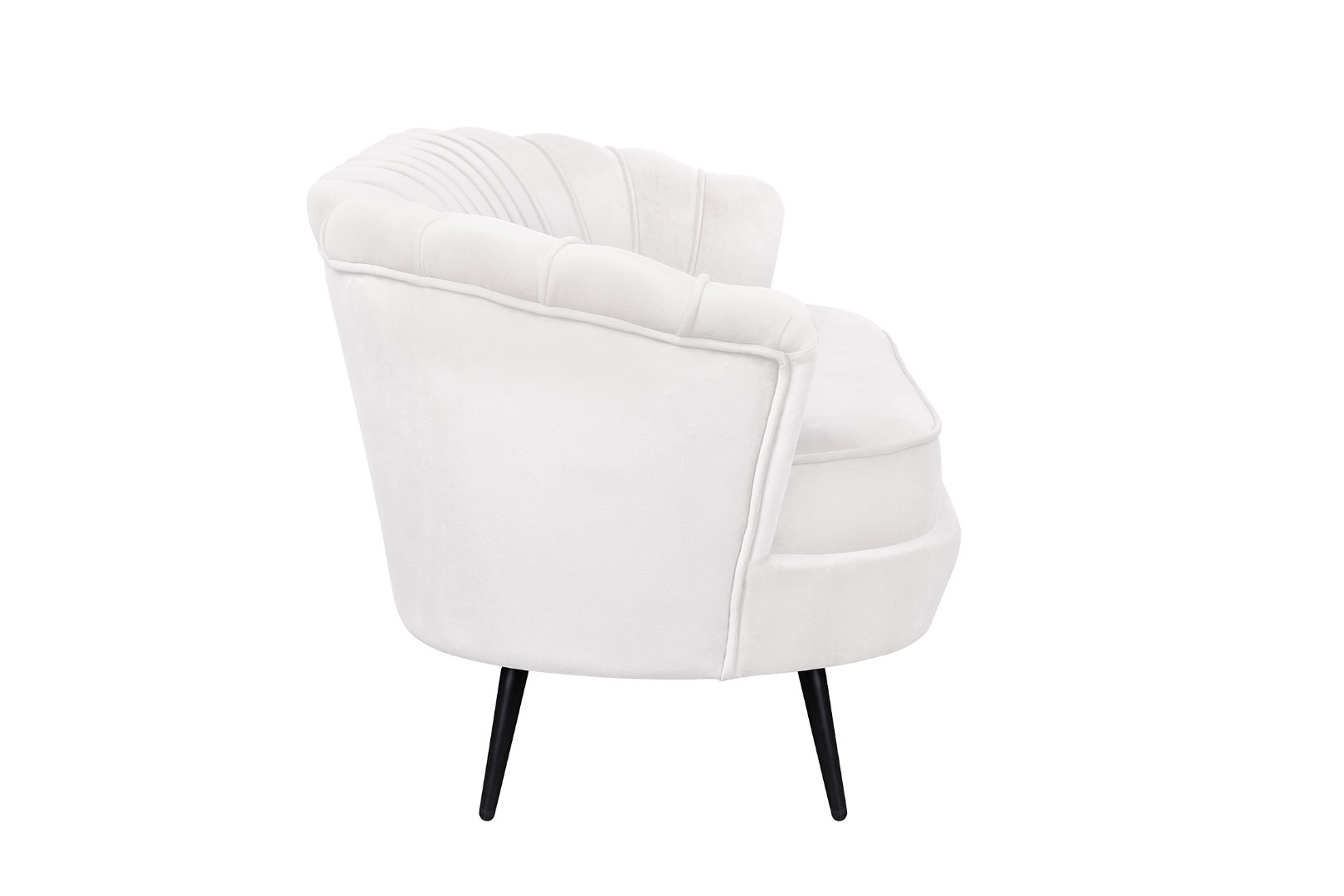 заказать Диван ракушка Pearl Triple Beige на черных ножках