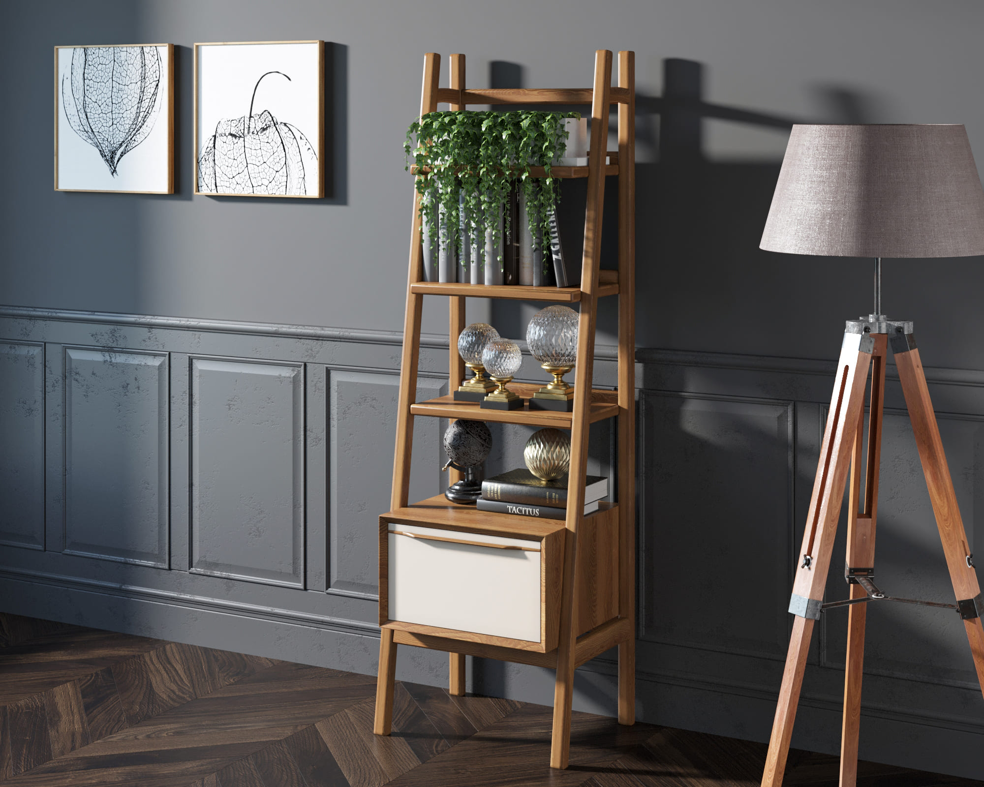 заказать Узкий стеллаж "Bruni white" с открытыми полками арт BR29WH в Москве заказать Узкий стеллаж "Bruni white" с открытыми полками арт BR29WH