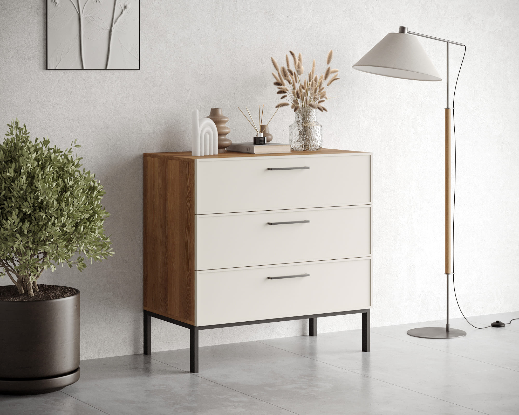 заказать Комод с тремя ящиками "Nicole" NLN12 в Москве заказать Комод с тремя ящиками "Nicole" NLN12