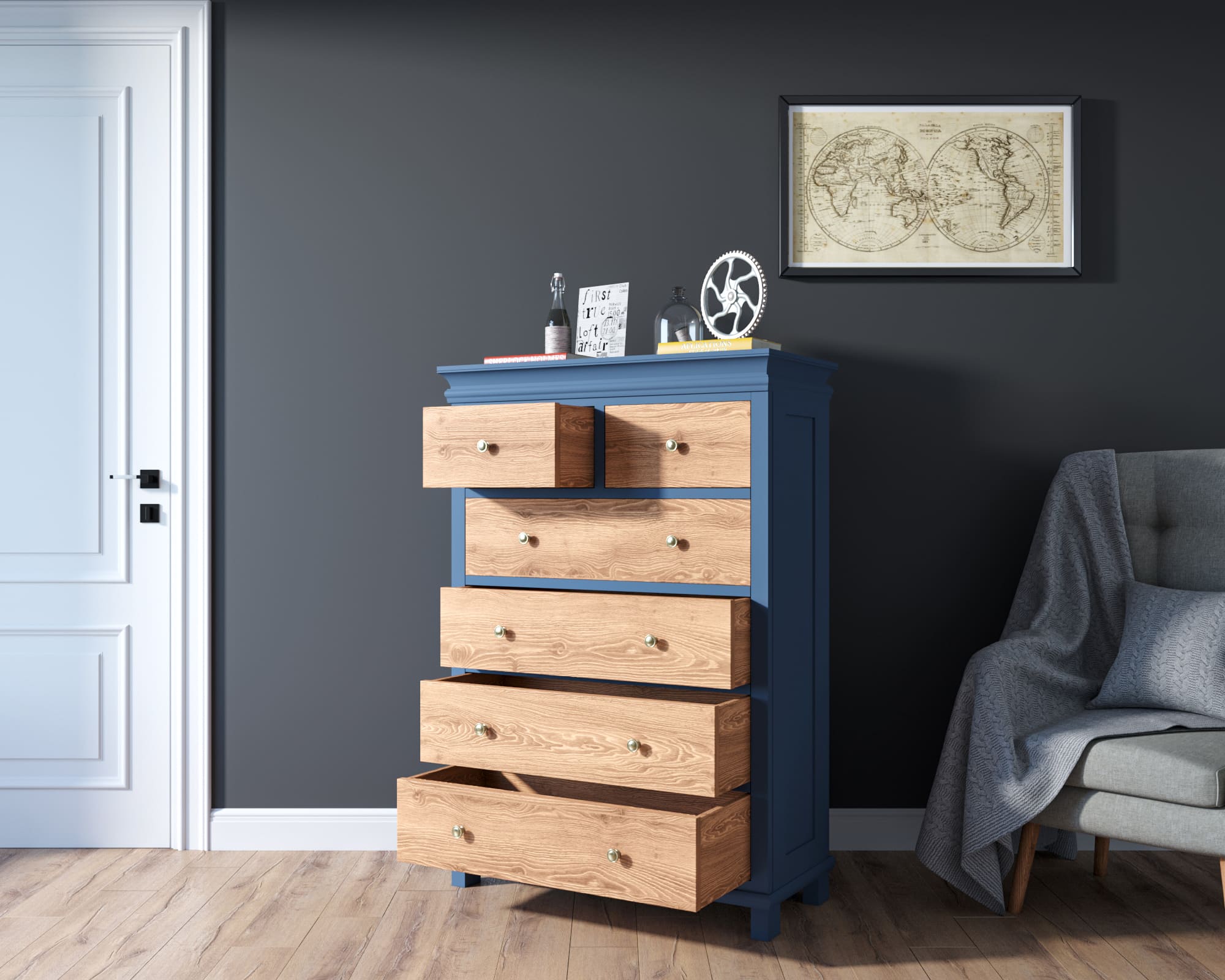 купить Комод "Jules Verne" высокий из ясеня арт JV35ETGBY в Москве купить Комод "Jules Verne" высокий из ясеня арт JV35ETGBY