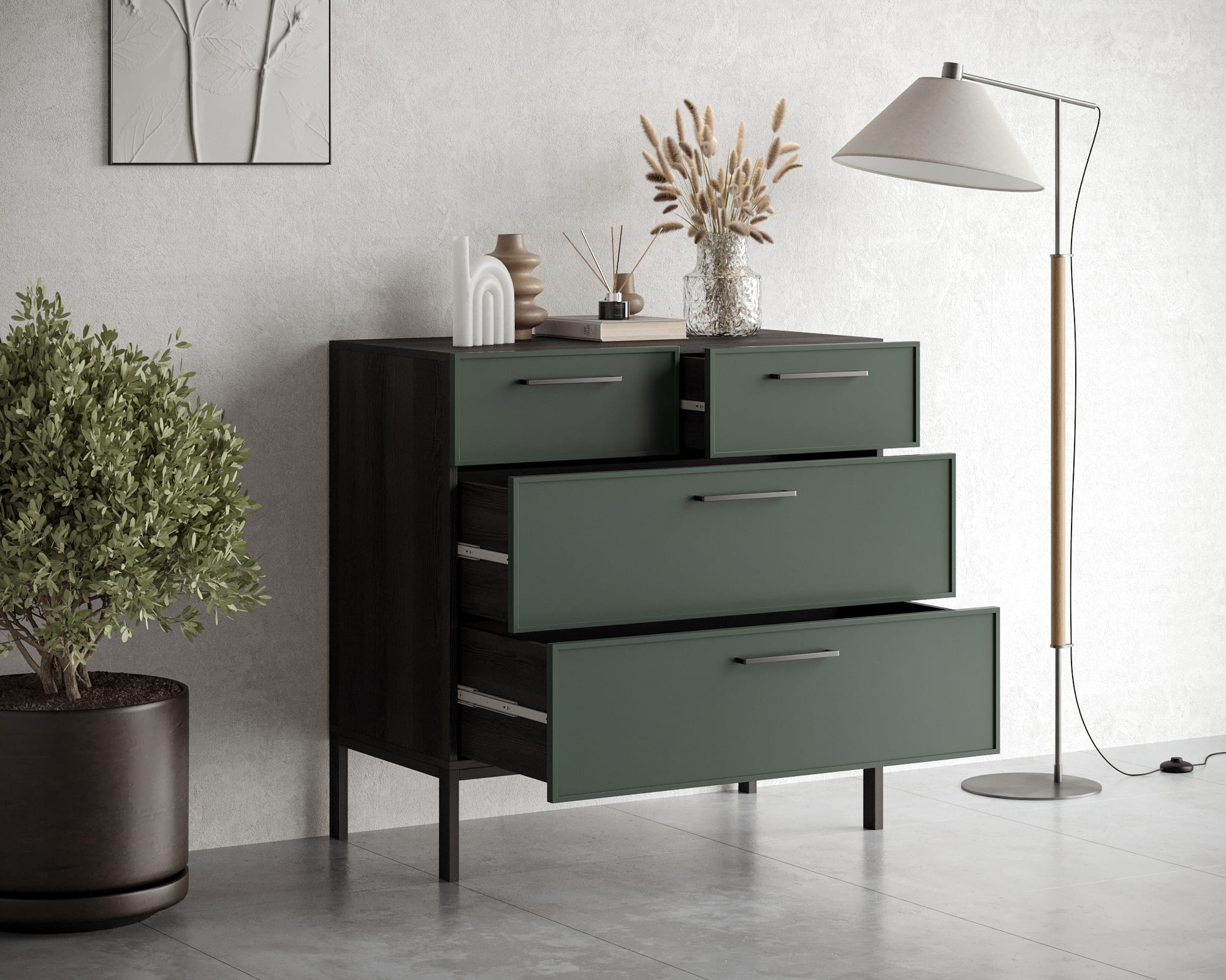 купить Комод с четырьмя ящиками "Nicole" NR22G