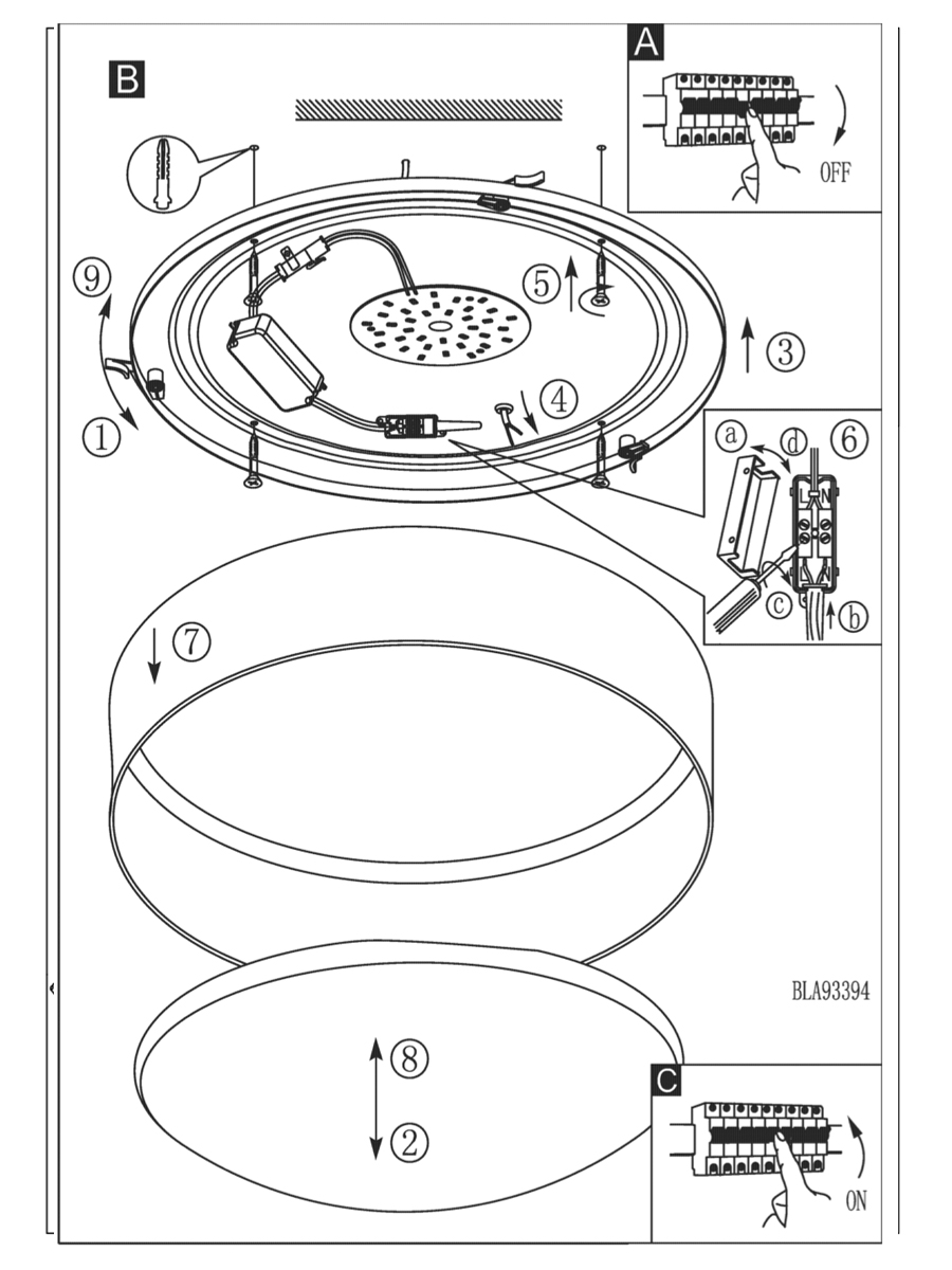 купить Люстра потолочная светодиодная PALOMARO 93394