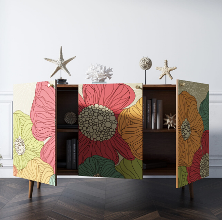 купить Комод "Berber" три дверки 5 принт арт BB01/Print_05