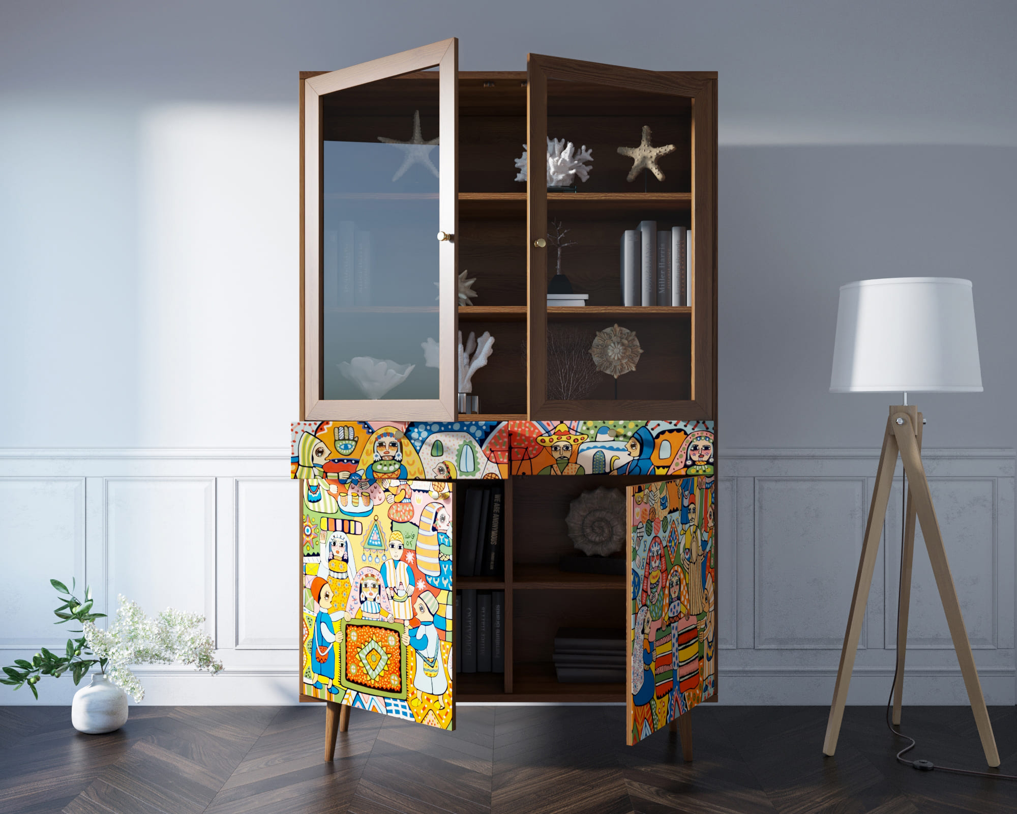 заказать Буфет "Berber" принт 1 арт BB07/Print_01 в Москве заказать Буфет "Berber" принт 1 арт BB07/Print_01