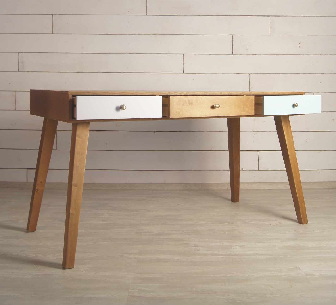 заказать Рабочий стол "Aquarelle Birch" с тремя ящиками арт RE-36ETG