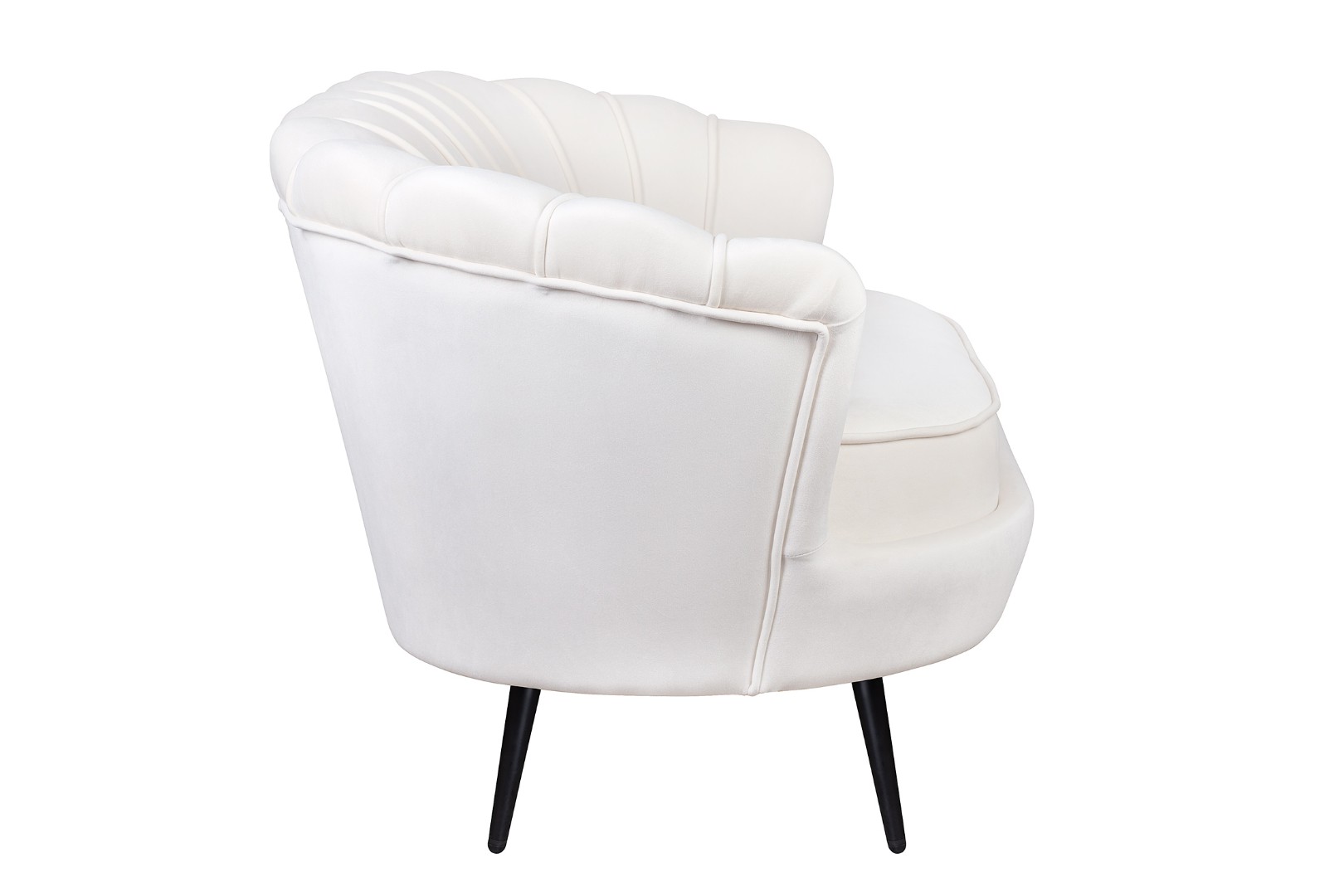 заказать Диван ракушка Pearl Double Beige на черных ножках