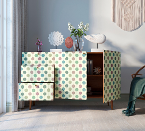 купить Комод "Berber" с двумя дверками и ящиками принт 24 арт BB17/Print_24