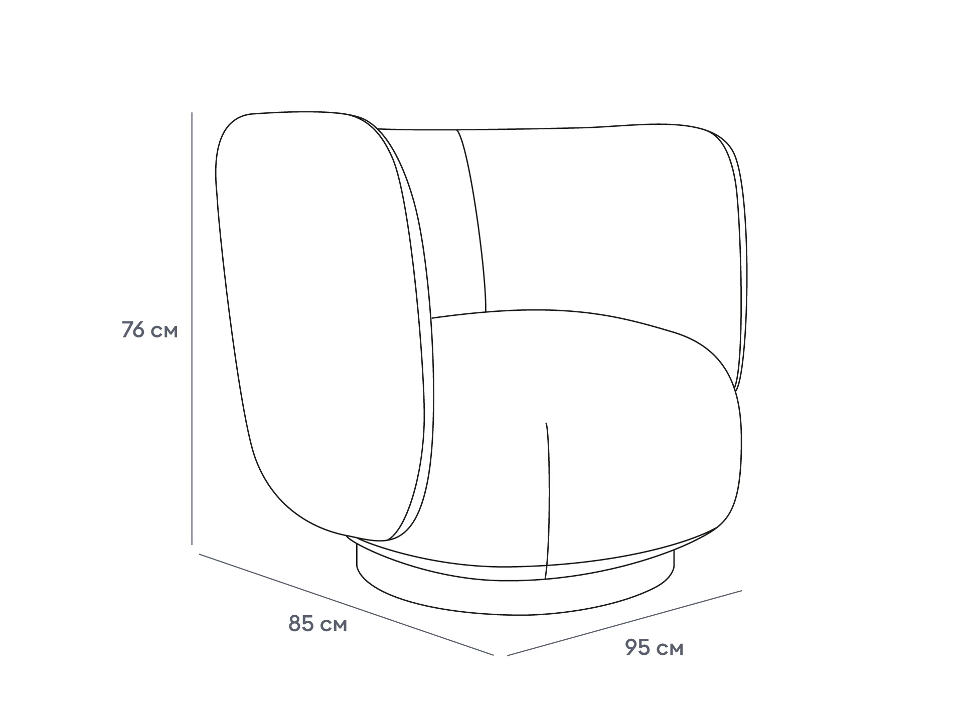 фото Кресло Lucca вращающееся в Москве фото Кресло Lucca вращающееся