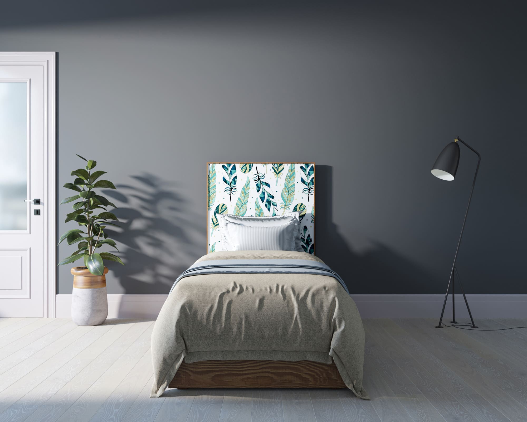 Кровать "Berber" 90х200 см принт 44 арт BB43/Print_44 в интернет-магазине